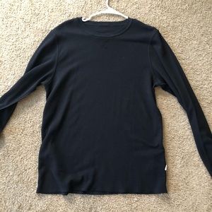 NWOT public opinion black men’s long sleeve shirt
